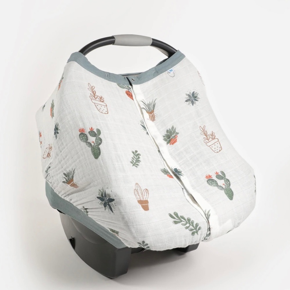 Little Unicorn Muslin carseat canopy